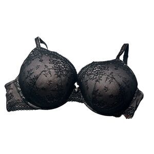 Torrid pink black lave lined bra 46DDD 46F